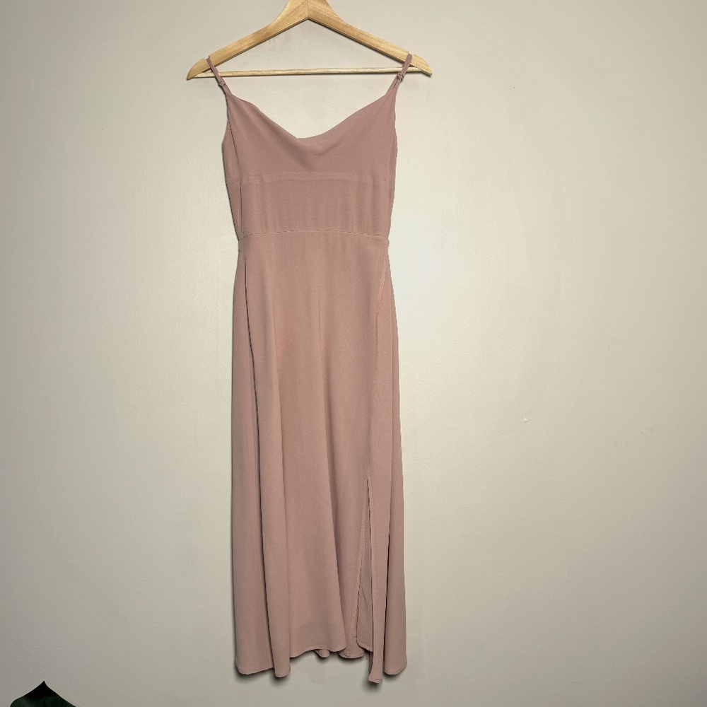 Reformation Blush Petal Pink Gala Midi Dress Sz 2 - Picture 3 of 15